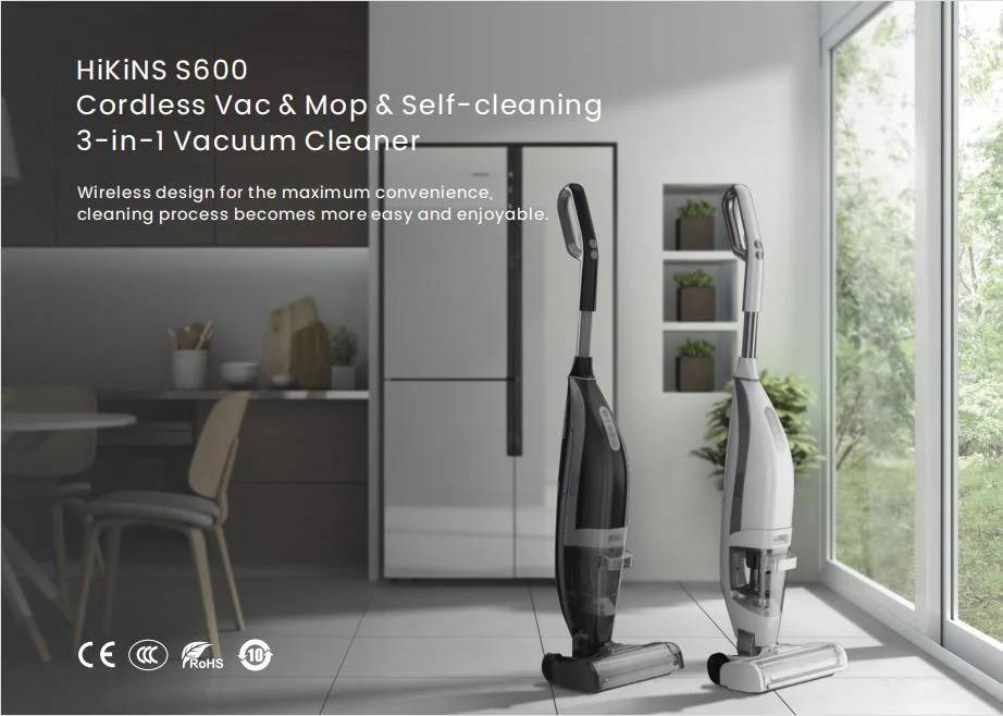 Hikins Wireless Household Washing and Sweeping All in One Cordless Vacuum Cleaner