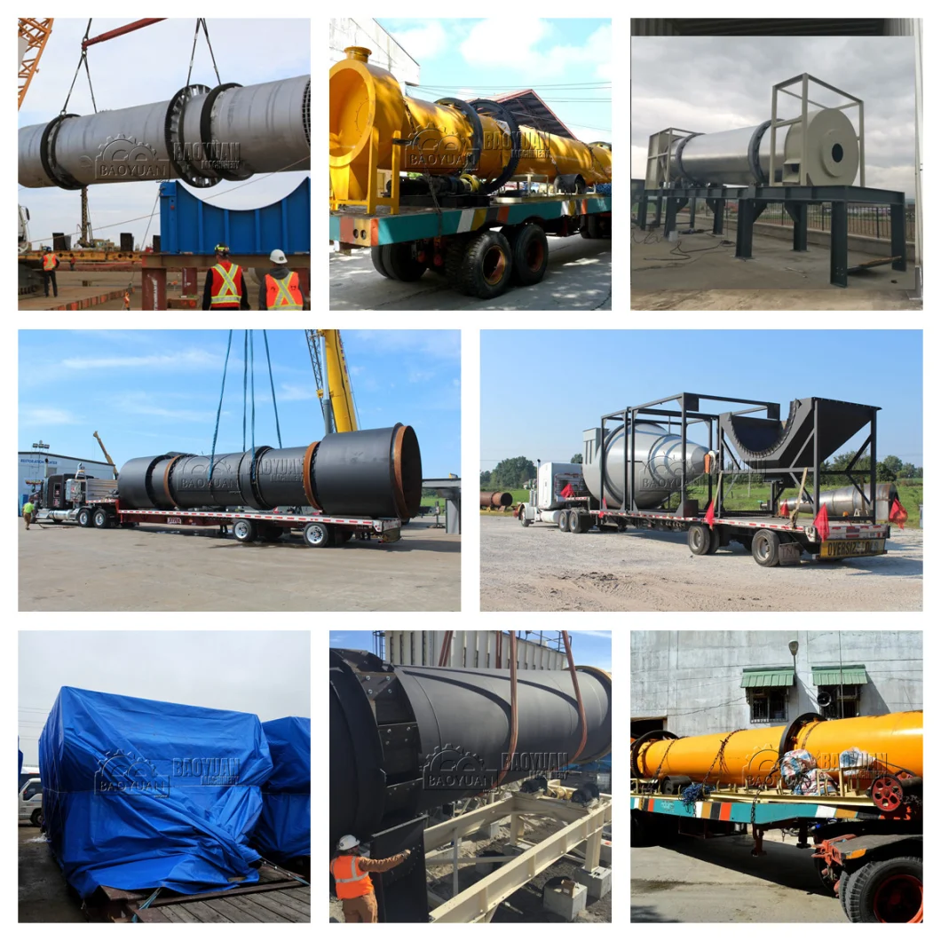 Energy-Saving Industrial Single-Cylinder Rotary Dryer Low Price Sale