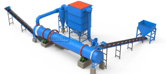 High Performance Waste Slurry Sludge Silica Sand Clay Drum Dryer with Paddle